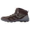 Jack Wolfskin Men's Mid-Top Walking Shoe, Dark Brown Lime, 13 view 2