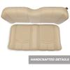 MODZ FS1 Custom Golf Cart Front Seat for EZGO RXV - [2008-Up] - Khaki Base - Honeycomb Pattern view 3