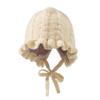 FASHIXD Baby Girl Winter Hat Toddler Beanie Hats Cute Ruffle Warm Knit Hat for Toddler Girls Boys 6Months-3Y (Beige) view 1