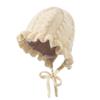 FASHIXD Baby Girl Winter Hat Toddler Beanie Hats Cute Ruffle Warm Knit Hat for Toddler Girls Boys 6Months-3Y (Beige) view 2