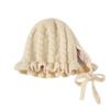 FASHIXD Baby Girl Winter Hat Toddler Beanie Hats Cute Ruffle Warm Knit Hat for Toddler Girls Boys 6Months-3Y (Beige) view 3