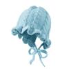 FASHIXD Baby Girl Winter Hat Toddler Beanie Hats Cute Ruffle Warm Knit Hat for Toddler Girls Boys 6Months-3Y (Blue) view 2