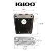 Igloo Cooler Heavy-Duty Stainless Steel Parts Kit - 2 Latches, 3 Hinges, Latch Posts & Screws - Marine-Grade, Corrosion-Resistant Parts view 2