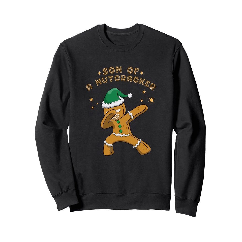 Son Of A Nutcracker Pajamas Christmas Gingerbread Man Sweatshirt