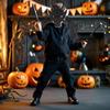 LIDENGER Dragon Wings Mask Tail Costume Set for Kids Realistic Dragon Cosplay Props for Halloween Dress-Up Parties Role Play (Black) view 4