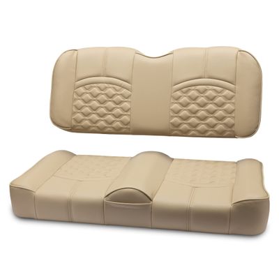 MODZ FS1 Custom Golf Cart Front Seat for EZGO TXT - [1995-Up] - Khaki Base - X-Diamond Pattern