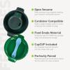 humangear GoKit Deluxe: 7-Tool Lightweight Camping Mess Kit with Portable Insulated Cup, Camping Plate, Bowl, Utensil, and Toothpick - Ideal On-The-Go Camping Solution, Charcoal/Green view 4