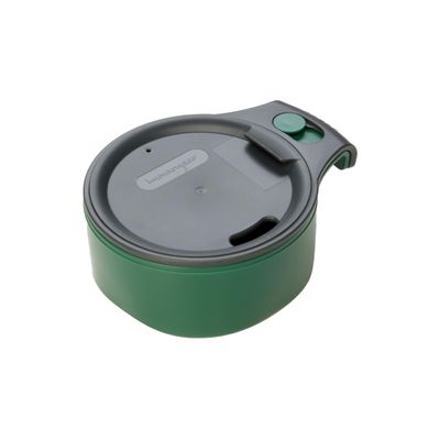 humangear cupCUP | Nesting Cup Mess Kit | Camping Gear with Secure Lid | Made with FDA-Food Safe Material, Charcoal/Green