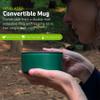 humangear cupCUP | Nesting Cup Mess Kit | Camping Gear with Secure Lid | Made with FDA-Food Safe Material, Charcoal/Green view 3