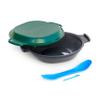 humangear GoKit Light: 5-Tool Lightweight Camping Mess Kit with Camping Plate, Bowl, Utensil, and Toothpick - Ideal On-The-Go Camping Solution, Charcoal/Green view 1