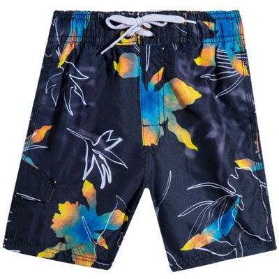 Kanu Surf boys Viper Quick Dry Upf 50+ Beach Swim Trunks, Seagate Black, 14-16 US