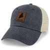 Chowdaheadz Maine Leather Patch Relaxed Trucker Hat Navy view 1