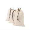 Muslin Cotton Storage Bags with Drawstring - Toy & Shoe Storage for Travel - Dust-proof, Lint-free (3 Small: 15"x12") view 1