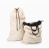 Muslin Cotton Storage Bags with Drawstring - Toy & Shoe Storage for Travel - Dust-proof, Lint-free (3 Small: 15"x12") view 4