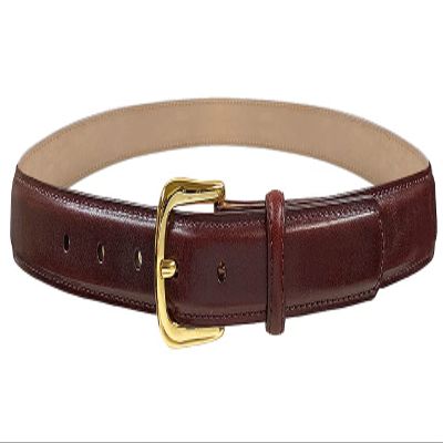 A274GP Gold Buckle Italian Calfskin Genuine Full Leather Dress Belt 1"(25mm) Wide (Gold Smooth Burgundy, 38)