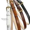 A274GP Gold Buckle Italian Calfskin Genuine Full Leather Dress Belt 1"(25mm) Wide (Gold Smooth Black, 38) view 4