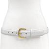 A274GP Gold Buckle Genuine Full-Grain Cowhide Leather Dress Belt 1"(25mm) Wide (25mm-Alligator White, 32) view 2
