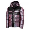 QWENTMTNTY Men's Sherpa Quilted Lined Flannel Shirts Jackets with Hood Long Sleeve Button down Thermal Heavyweight Jacket Outerwear view 3