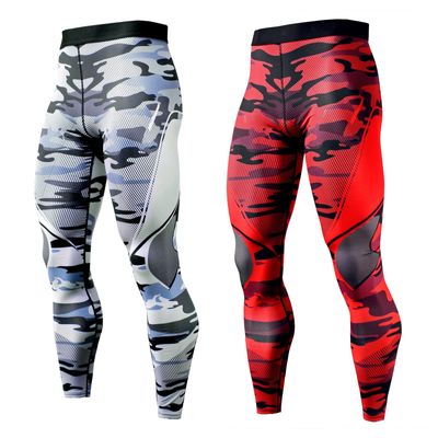 OEBLD Compression Pants Men UV Blocking Running Tights 1 or 2 Pack Gym Yoga Leggings for Athletic Workout