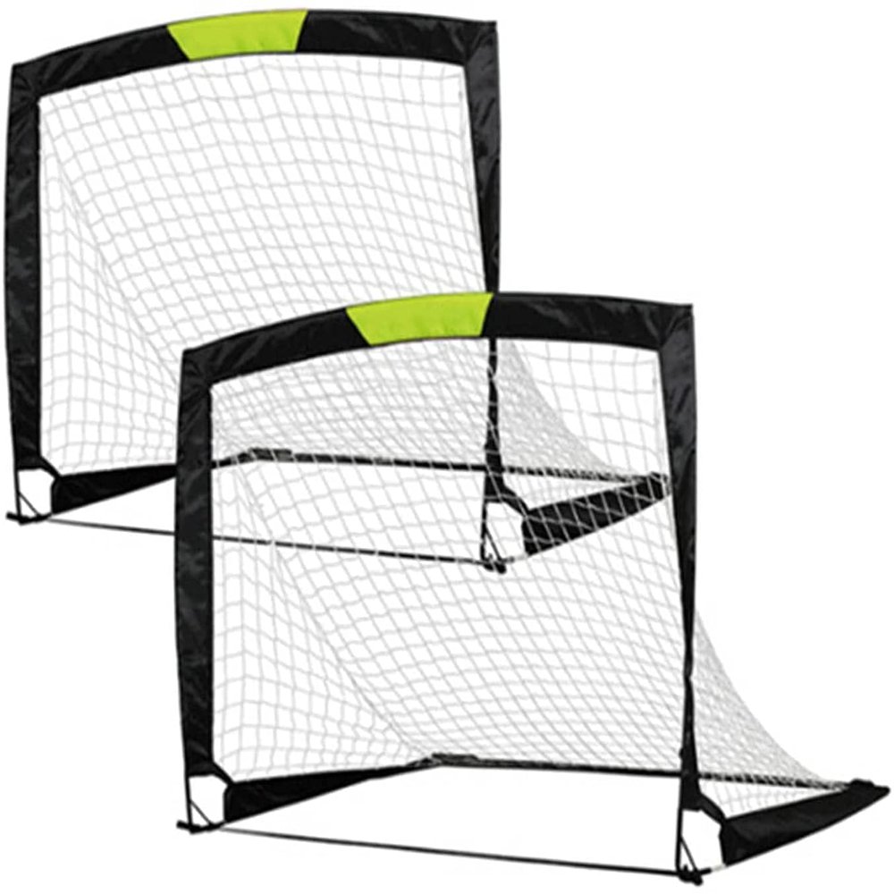 LSDRALOBBEB Mini Soccer Goal Portable Soccer Net Pop Up Goal Nets Home Backyard Football Match Training Football Goal Portable Football Goal Set with Pop-Up Net for Children and Adults 1111