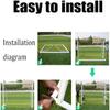 Mini Soccer Goal Portable Soccer Net Pop Up Goal Nets Children's Football Training Rack for Home Garden School Playground Football Goals Outdoor Portable Steel Football Goal with Pop-Up Net LSDRALOBBE view 4