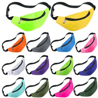 14 Pcs Neon Fanny Bag 80s Party Adjustable Pack Oxford Cloth Workout Traveling Running Waist Bags with Zippered for Outdoor Rave Party Women Men,14 Colors (Bright Colors)