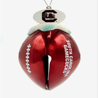 Officially Licensed NCAA Football Metal Bell Christmas Ornament (South Carolina Gamecocks)