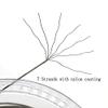 5LB-280LB 7 Strands Stainless Steel Wire Leader Nylon Coated-32.8ft Fishing Leader with 10pcs Crimp Sleeves (Silver with Spool, 100LB) view 3