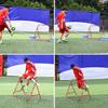LSDRALOBBEB Mini Soccer Goal Portable Soccer Net Pop Up Goal Nets Football Training Rebound Goal with Pop-Up Net Football Goals Outdoor Portable Football Goal Steel Pipe Bracket 1111 view 3