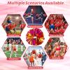 4Pcs Metallic Cheerleading Pom Poms, Creatiee 2 Pair Cheerleader Cheering Squad Pompoms for School Sports Dance Games Team Spirit Cheer (Rose Gold) view 4