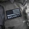 2 Pack Reflective Security Patch US Flag with Hook Back for Service Harness Tactical Vest Collar Hook-Fastener Backing (Black-White) view 3