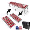 2-in-1 Cornhole Boards & Party Pong Table - Tampa Bay Football Field view 1