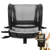 ANZOME Dog Bike Basket Cover, Breathable Mesh Pet Carrier Cover for Small Pets, Secure Velcro Straps, Reflective Safety Strip, Easy Install for Bicycle Front Basket 12.9L8.6W (Basket Not Included) view 1