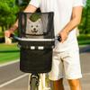 ANZOME Dog Bike Basket Cover, Breathable Mesh Pet Carrier Cover for Small Pets, Secure Velcro Straps, Reflective Safety Strip, Easy Install for Bicycle Front Basket 12.9L8.6W (Basket Not Included) view 3