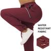 Cakulo Cargo Hiking Pants Women Summer Golf Travel Camping Work Waterproof Rain Quick Dry Light Weight Stretchy Pants Pockets Wine Red S view 4