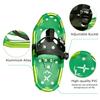 Snowshoes,Lightweight Aluminum Frame,13-Point Heavy Duty Crampons,UV Shoe Decking, and Ratchet System for Secure Fit Complete with Carry Bag (Green, 17) view 2