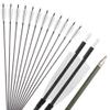 ZSHJGJR Archery Carbon Arrows 400 Spine Practice Target Hunting Arrows 33 inch for Recurve Bow Compound Bow with Removable Tips for Archery Bow Hunting Target Shooting Practice6/12pcs (12pcs, White) view 1