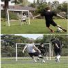 Mini Soccer Goal Portable Soccer Net Pop Up Goal Nets Outdoor Football Training Equipment Football Goals Portable Large Steel Football Goal For Children And Adults Football Goal Frame With Pop-up Net view 2