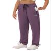 Cakulo Cargo Hiking Pants Women Summer Golf Travel Camping Work Waterproof Rain Quick Dry Light Weight Stretchy Pants Pockets Deep Purple S view 1