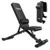 PASYOU Adjustable Weight Bench for Home Gym, Foldable Strength Training Bench with 880 lb Capacity, Incline Decline Flat Positions with Lumbar Support, Compact Workout Bench for Small Spaces view 1
