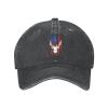 Unisex Americana Flag Deer Double Buckle Adjustable Cowboy Personality Retro Cowboy Hat Vintage Adjustable Hip Hop Baseball Caps Trucker Hat view 2