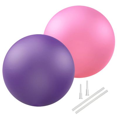 Soft Pilates Ball 9 Inch, Ideal Small Exercise Ball Between Knee Squeeze for Physical Therapy Yoga Core Medicine Abs Pt Bouncy, Mini Rubber Fitball Barre Workout Equipment for Women Men Kid Toddler