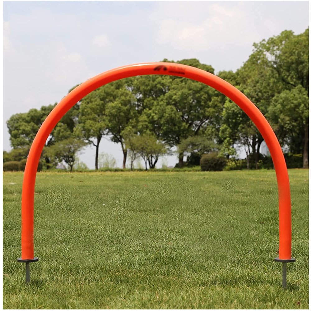 LSDRALOBBEB Mini Soccer Goal Portable Soccer Net Pop Up Goal Nets Football Arches Barrier Sign Door Improve Accuracy and Defensive Ability Football Goals Players Agile Training 1111(Color:5 Pieces)