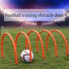 LSDRALOBBEB Mini Soccer Goal Portable Soccer Net Pop Up Goal Nets Football Arches Barrier Sign Door Improve Accuracy and Defensive Ability Football Goals Players Agile Training 1111(Color:5 Pieces) view 2