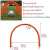 LSDRALOBBEB Mini Soccer Goal Portable Soccer Net Pop Up Goal Nets Football Arches Barrier Sign Door Improve Accuracy and Defensive Ability Football Goals Players Agile Training 1111(Color:5 Pieces) view 3