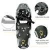 Snowshoes,Lightweight Aluminum Frame,13-Point Heavy Duty Crampons,UV Shoe Decking, and Ratchet System for Secure Fit Complete with Carry Bag (Silver, 36) view 2