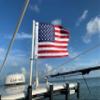 Boat Trix Boat American Flag and Pole Set, Rod Holder Mount New Improved Fiberglass Flagpole, 7/8 Inch Diameter, Thick Wall, Durable with Stainless Steel Hardware view 1