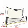 Mini Soccer Goal Portable Soccer Net Pop Up Goal Nets Adult Football Training Equipment for Children Football Goals Portable Football Goal with Double-Sided Pop-Up Net Used for Garden Backyard Team Co view 2