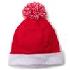 Kangqifen Kids Christmas Santa Knit Beanie Hat with Pompom for Baby Boys Girls Aged 1-6 (Red) view 2