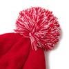 Kangqifen Kids Christmas Santa Knit Beanie Hat with Pompom for Baby Boys Girls Aged 1-6 (Red) view 3